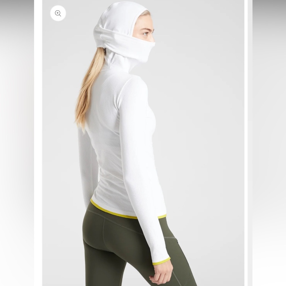 Athleta Flurry Balaclava Seamless Hoodie Sz Xs